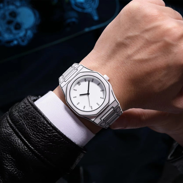 Creative Sketch Watch Sports Fashion Quartz Black and White Series