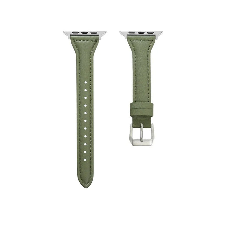 Sleek Leather Wristband for Apple Watch - Slim Design