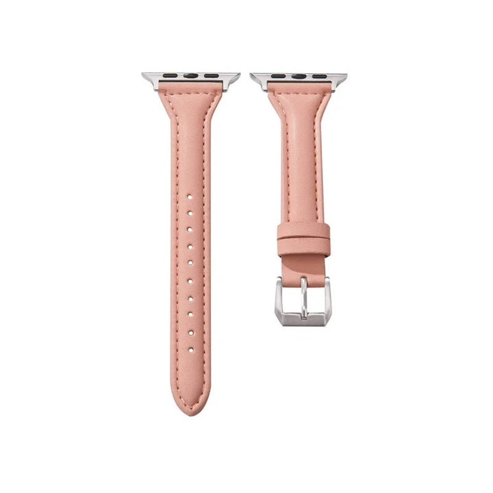 Sleek Leather Wristband for Apple Watch - Slim Design