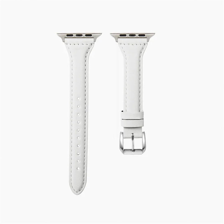Sleek Leather Wristband for Apple Watch - Slim Design