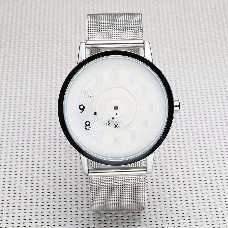 Innovative Trendy Quartz Watch with Pointless Style Design