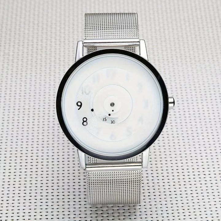 Innovative Trendy Quartz Watch with Pointless Style Design