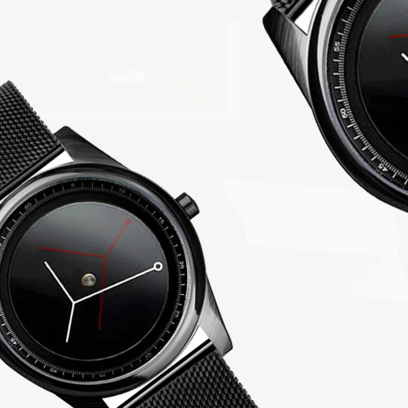 Stainless Steel Creative Design For Men and Women Wristwatch