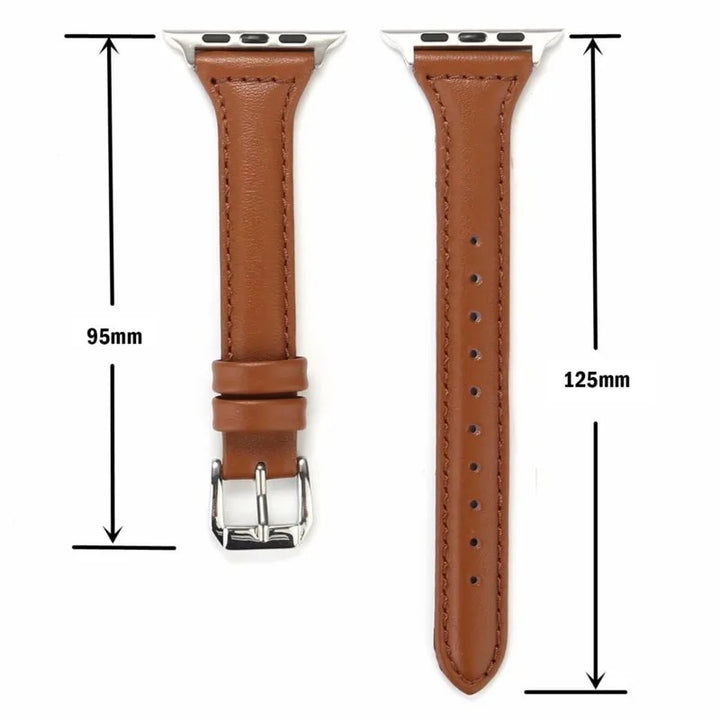 Sleek Leather Wristband for Apple Watch - Slim Design