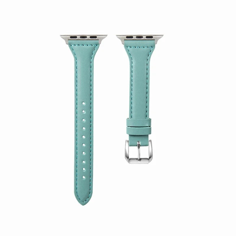 Sleek Leather Wristband for Apple Watch - Slim Design