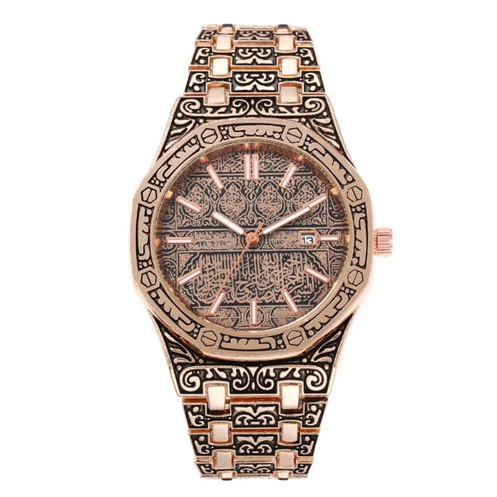Luxury Arabic Calligraphy Design Stainless Steel Men's Watch
