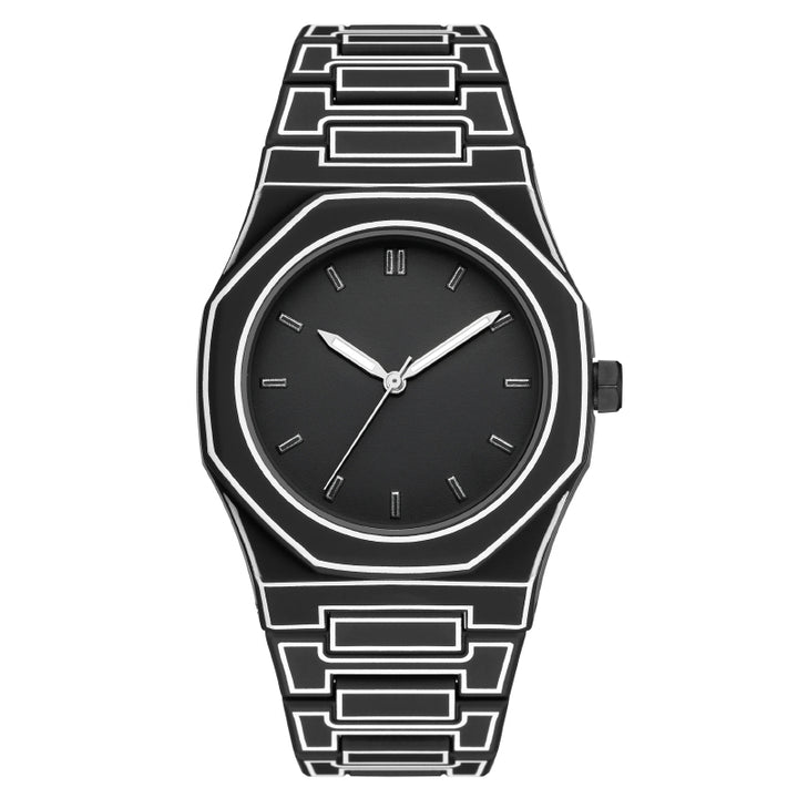 Creative Sketch Watch Sports Fashion Quartz Black and White Series
