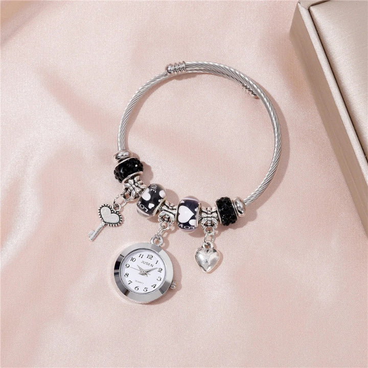 Fashion Love Pendant Women's Bracelet Quartz Watch
