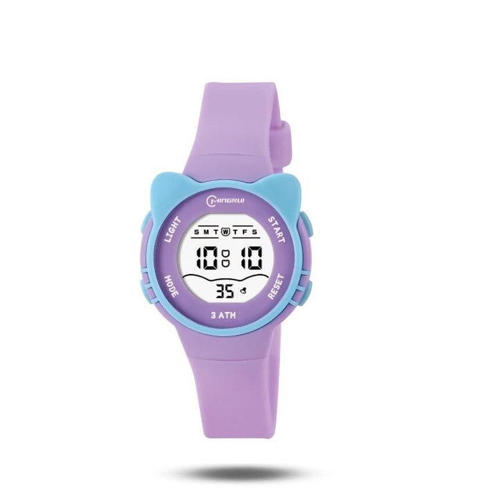 Cartoon Cat Pattern Electronic Kid's Watch