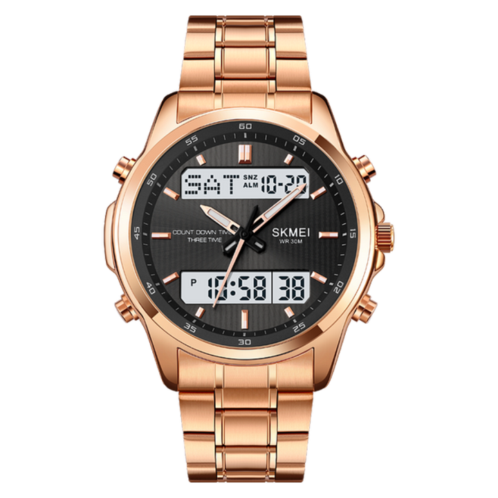 Modern Chronograph Stainless Steel Watch for Men