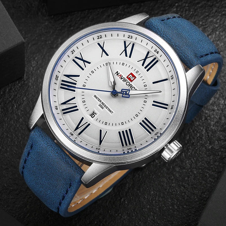 Classic Roman Numeral Dial with Soft Vegan Leather Quartz Watches