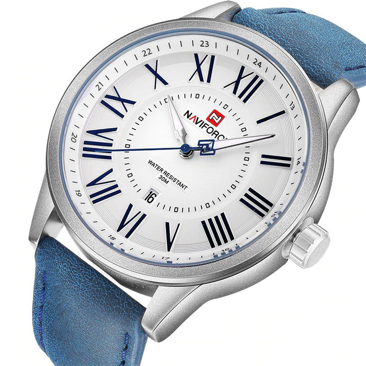 Classic Roman Numeral Dial with Soft Vegan Leather Quartz Watches