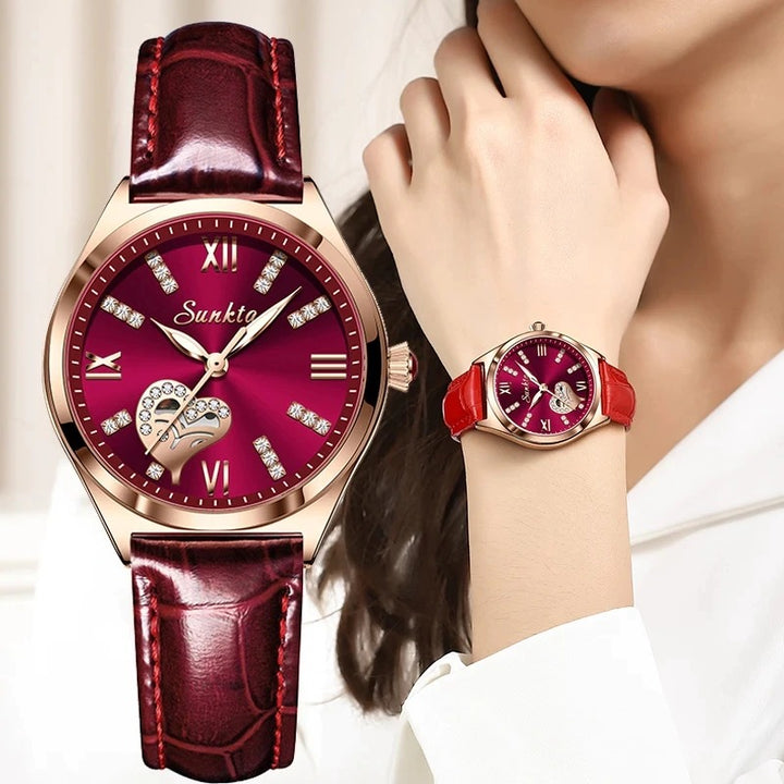 Women's Elegant Rhinestone Inlaid Watch Collection