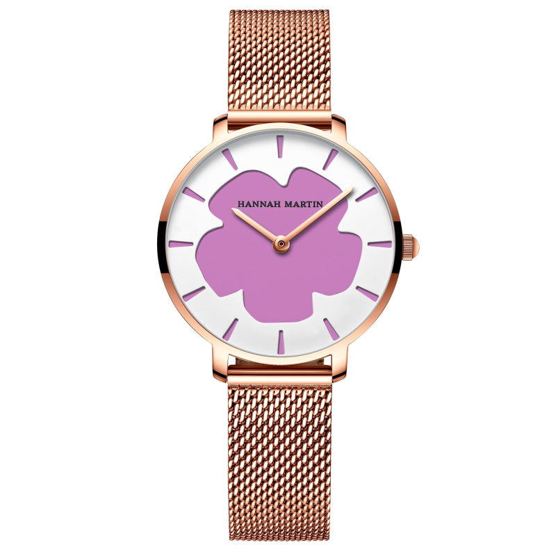 Creative Fashion Trend Color Changing Flower Dial Quartz Watches