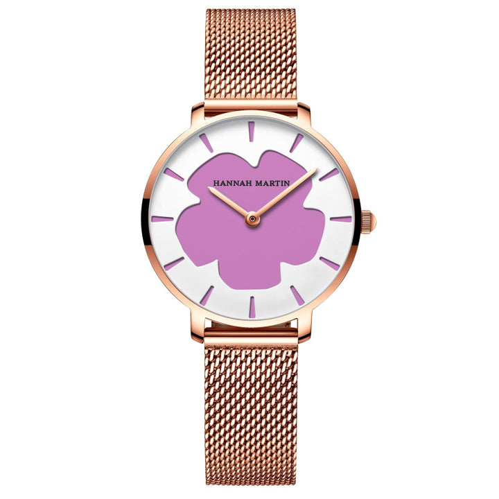 Creative Fashion Trend Color Changing Flower Dial Quartz Watches