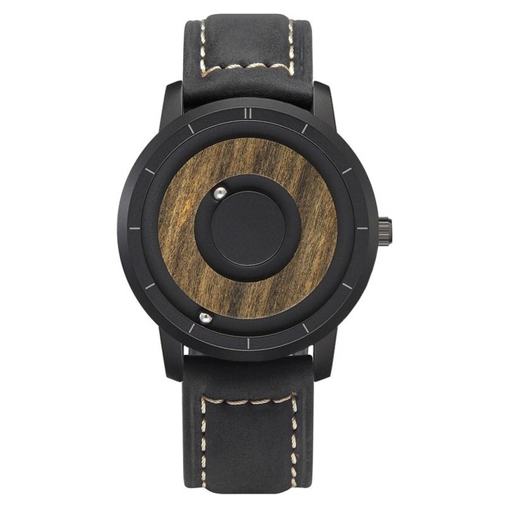 Creative Magnetic Wooden Dial Sports Quartz Watches