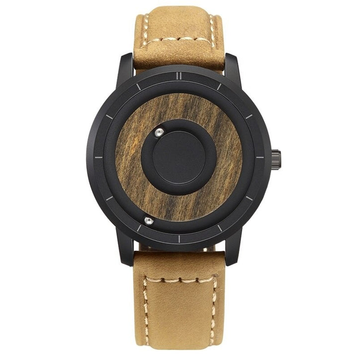 Creative Magnetic Wooden Dial Sports Quartz Watches