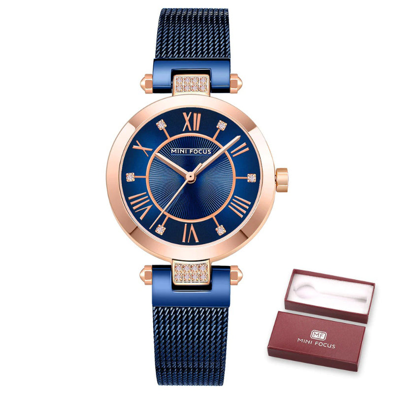 Women's Simple Roman Numeral Scale Dial Quartz Watches