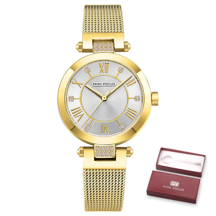 Women's Simple Roman Numeral Scale Dial Quartz Watches
