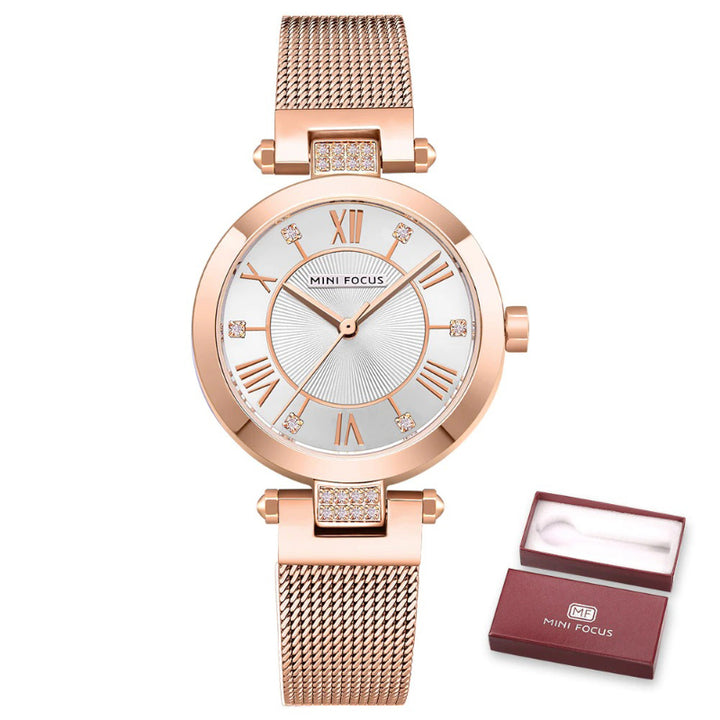 Women's Simple Roman Numeral Scale Dial Quartz Watches