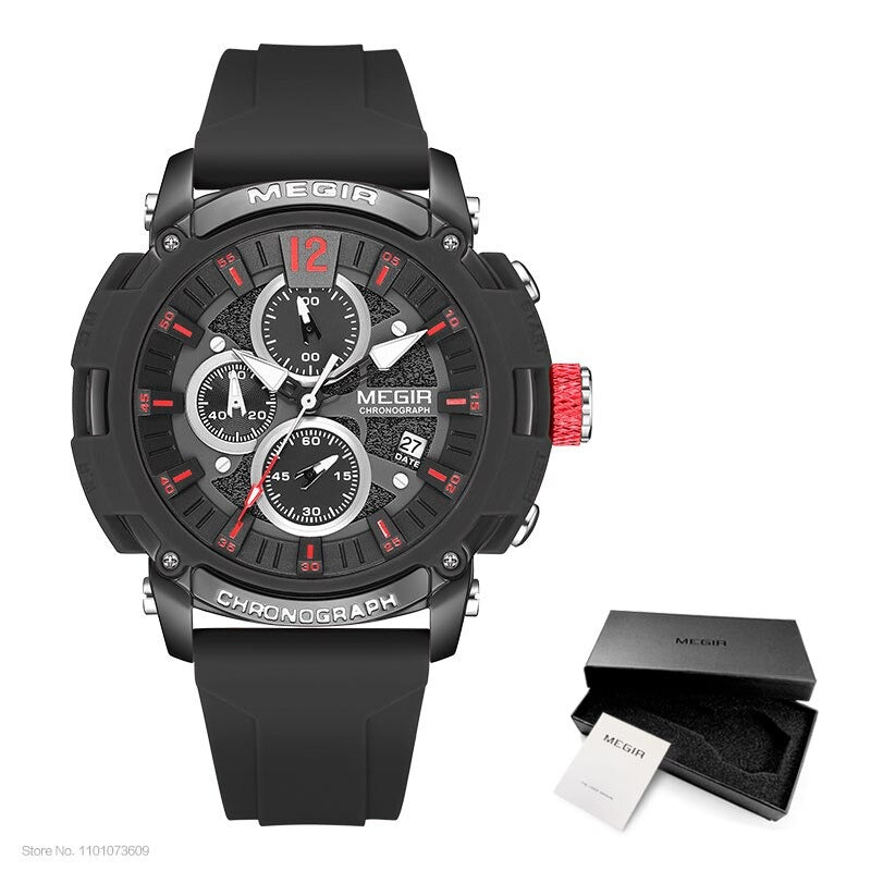 Vibrant Color Military Chronograph Watches for Men