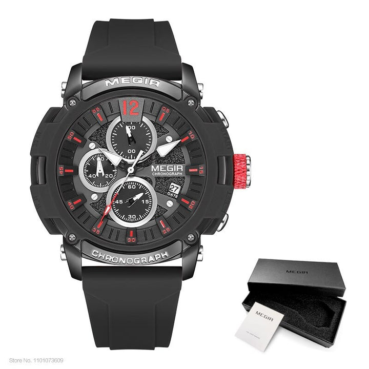 Vibrant Color Military Chronograph Watches for Men