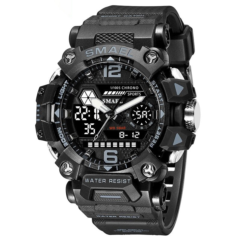 Cool Trend Dual Display Military Outdoor Sports Chronograph Men's Watches