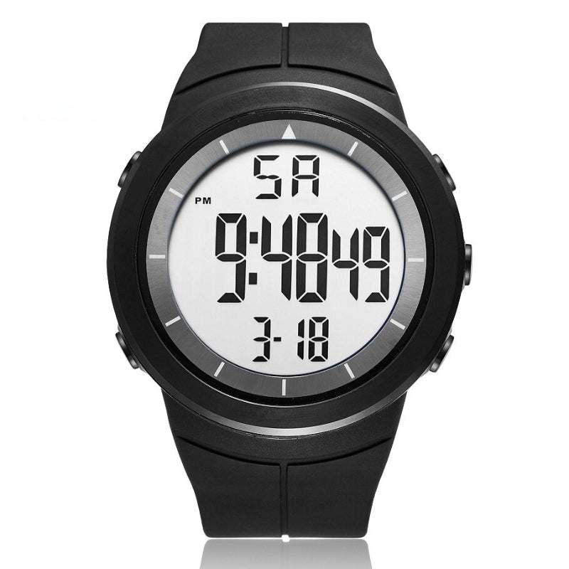 Unisex Digital Watch with Silicone Band and Back Light Feature