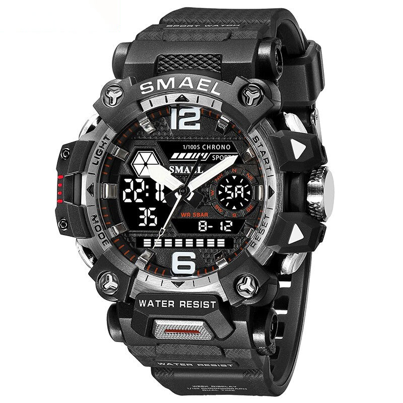 Cool Trend Dual Display Military Outdoor Sports Chronograph Men's Watches