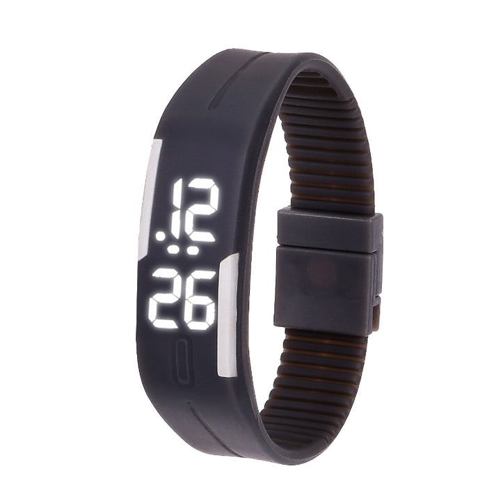 Outdoor Vibrant Silicone Strap Digital Watch for Kids
