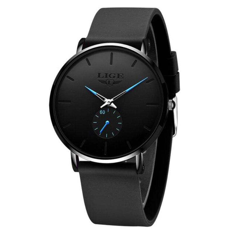 Ultra-thin Trend in Minimalist Dial and Silicone Strap Quartz Watches