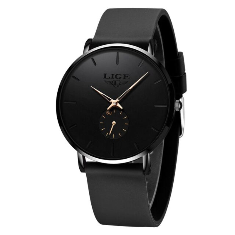 Ultra-thin Trend in Minimalist Dial and Silicone Strap Quartz Watches