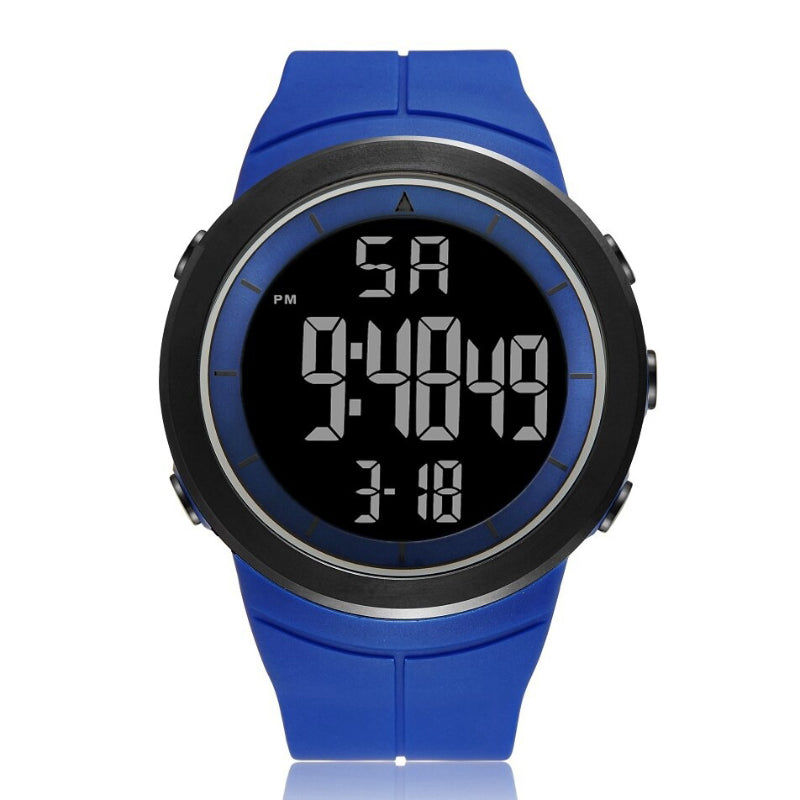 Unisex Digital Watch with Silicone Band and Back Light Feature