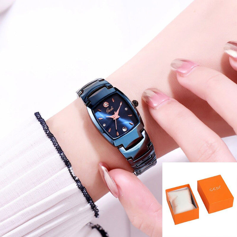 Refined Leisure Fashion Dial with Stainless Steel Strap Quartz Watches
