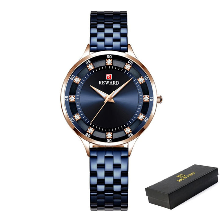 Chic and Sophisticated Rhinestone Dial Quartz Watches