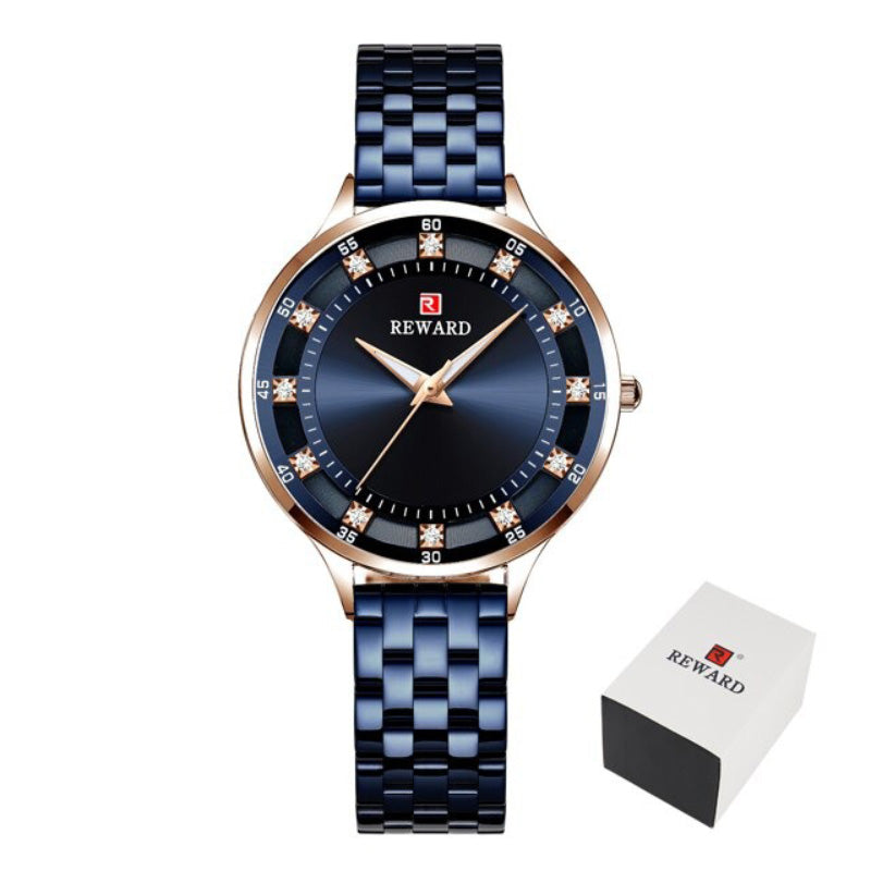 Chic and Sophisticated Rhinestone Dial Quartz Watches