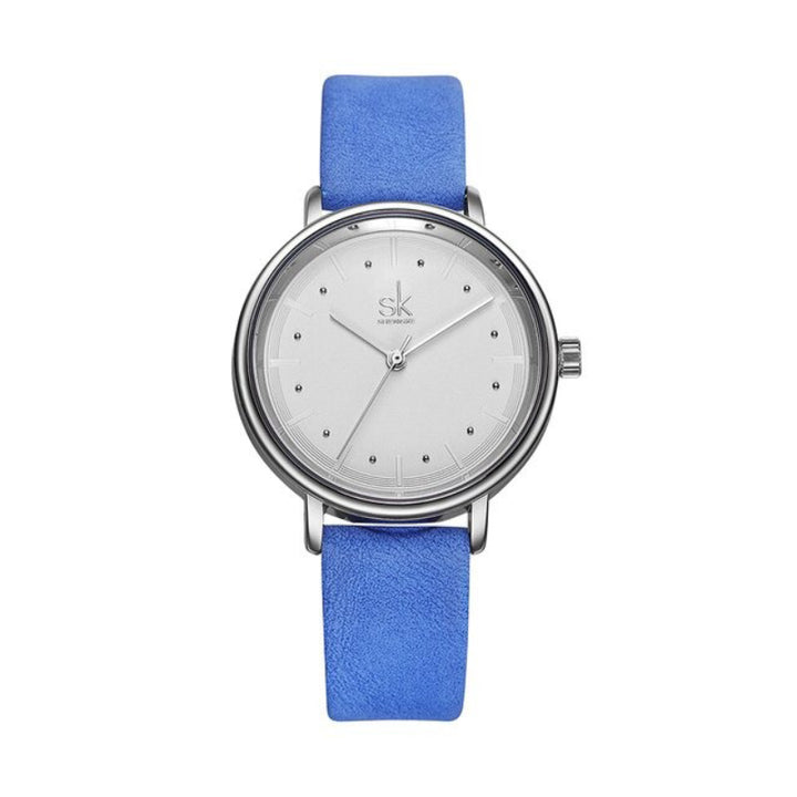 Minimalist Numberless Dial with Retro Vegan Leather Strap Quartz Watches