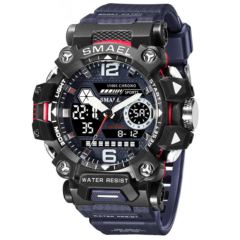 Cool Trend Dual Display Military Outdoor Sports Chronograph Men's Watches