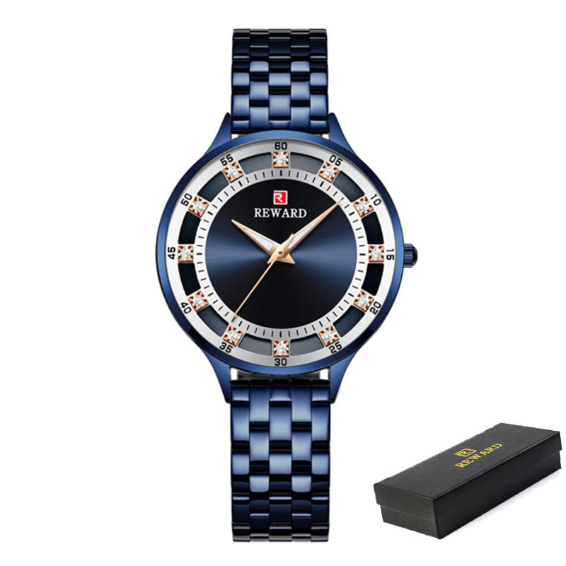 Chic and Sophisticated Rhinestone Dial Quartz Watches