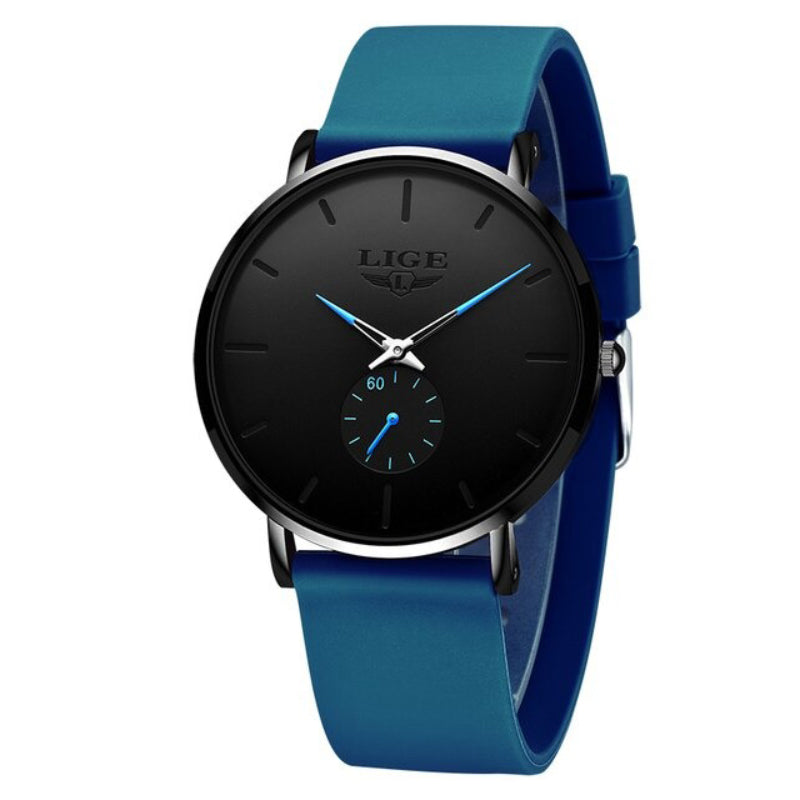 Ultra-thin Trend in Minimalist Dial and Silicone Strap Quartz Watches