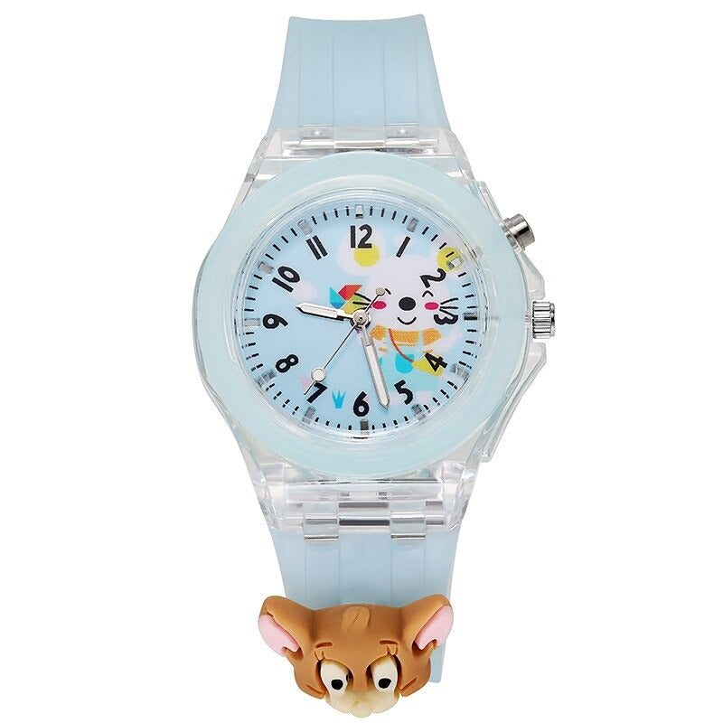 Wonderful Cartoon Pattern Luminous Watches for Kids