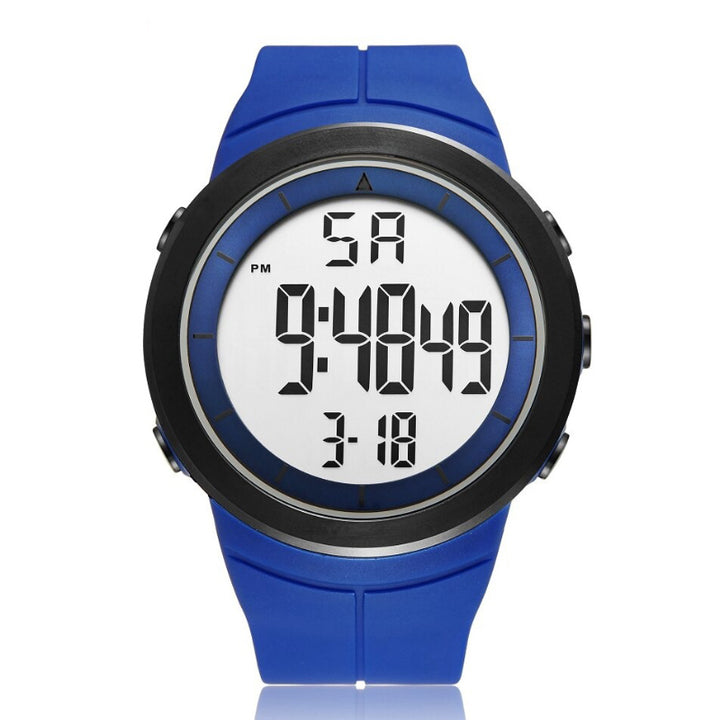 Unisex Digital Watch with Silicone Band and Back Light Feature