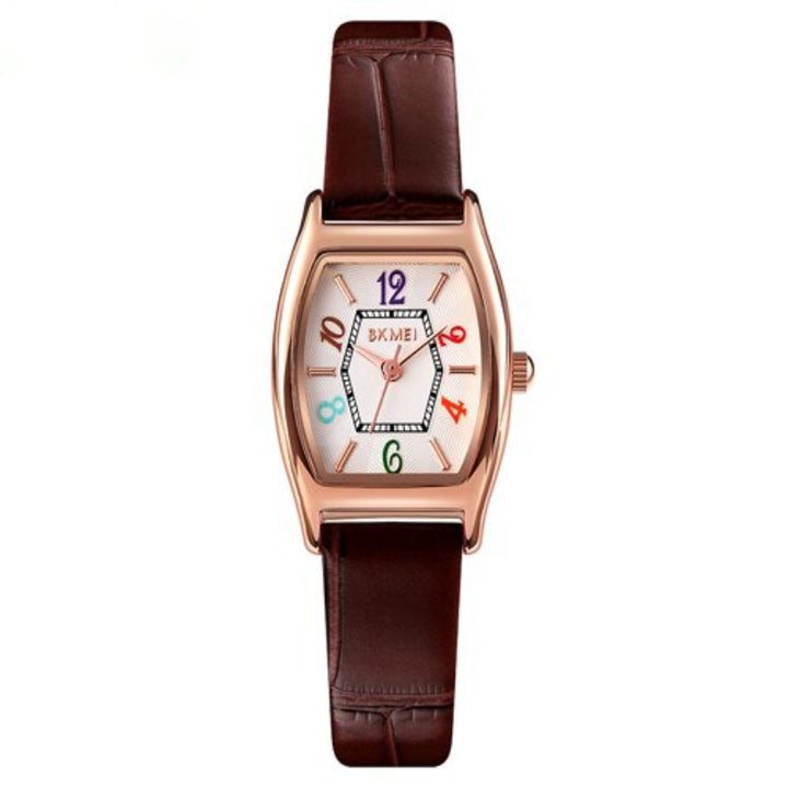 Fancy Colorful Numbered Dial Quartz Wristwatches for Women
