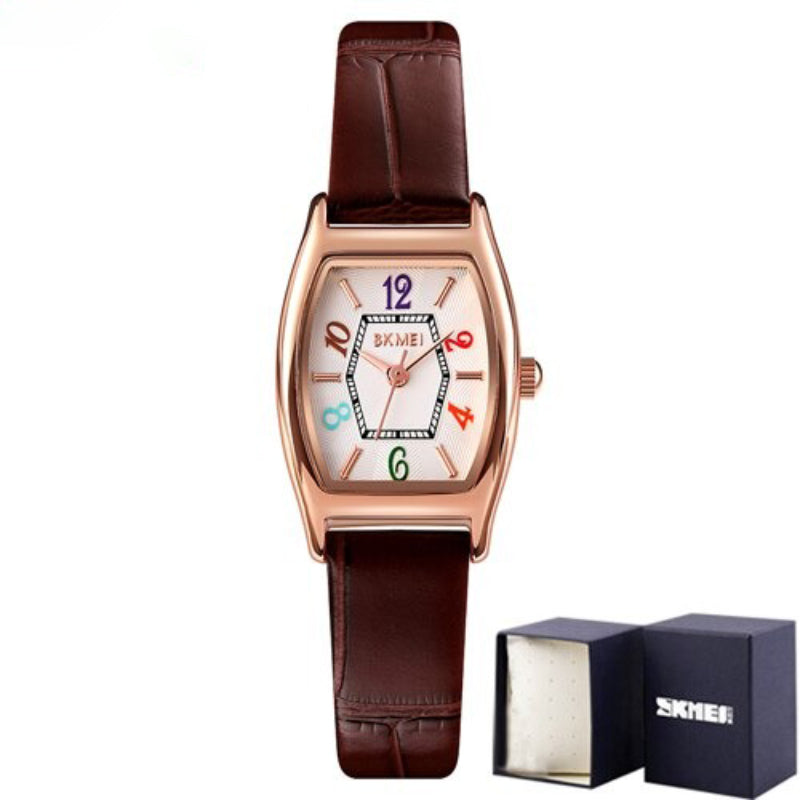 Fancy Colorful Numbered Dial Quartz Wristwatches for Women