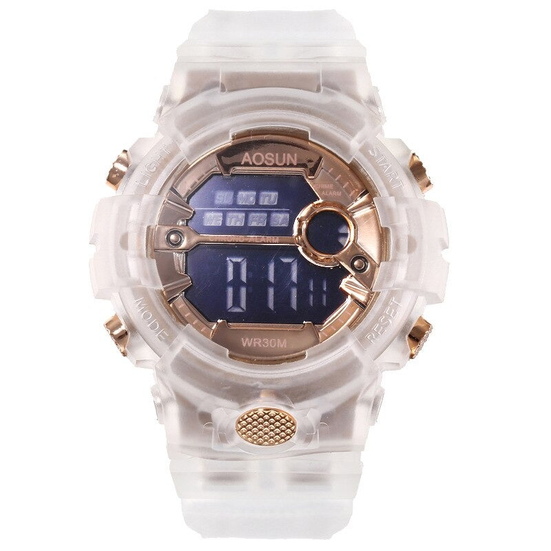 Children's Transparent Waterproof Digital Sports Watches
