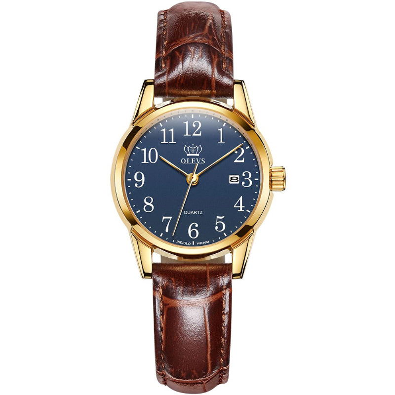 Ultra-thin Soft Vegan Leather Strap Quartz Watches