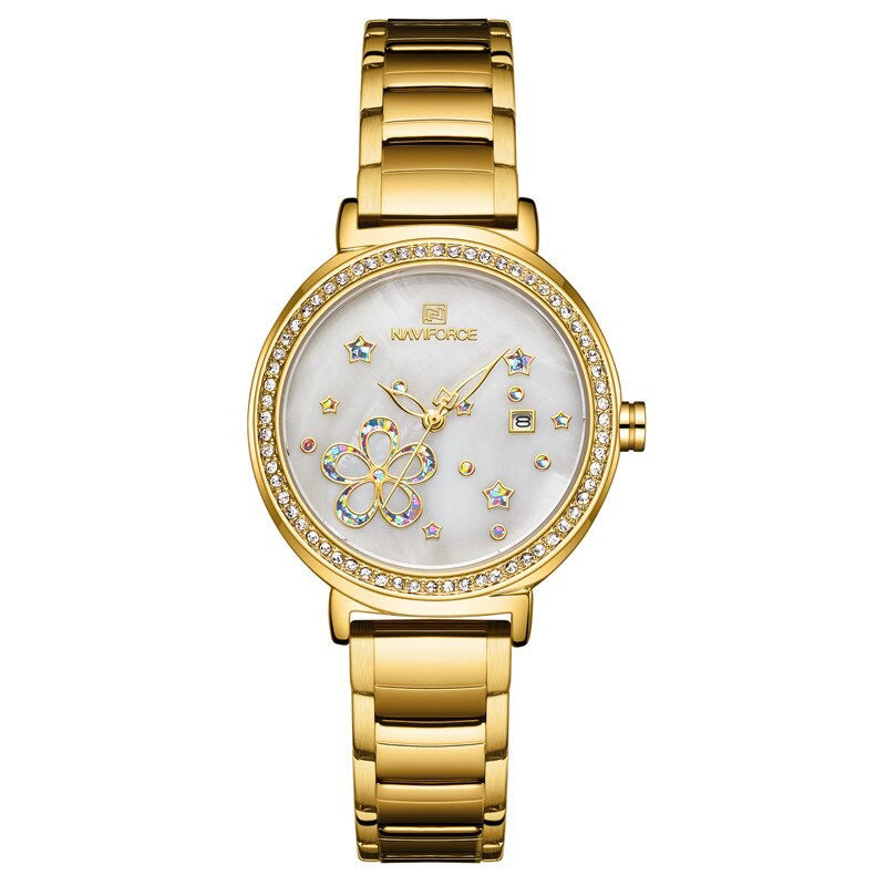 Pearlescent Dial with Stars and Petals Quartz Watches