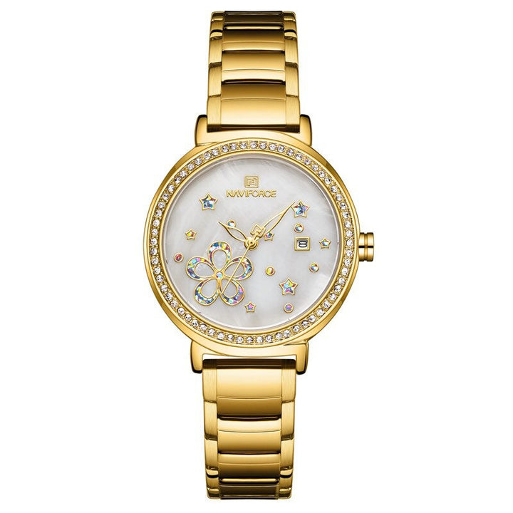 Pearlescent Dial with Stars and Petals Quartz Watches