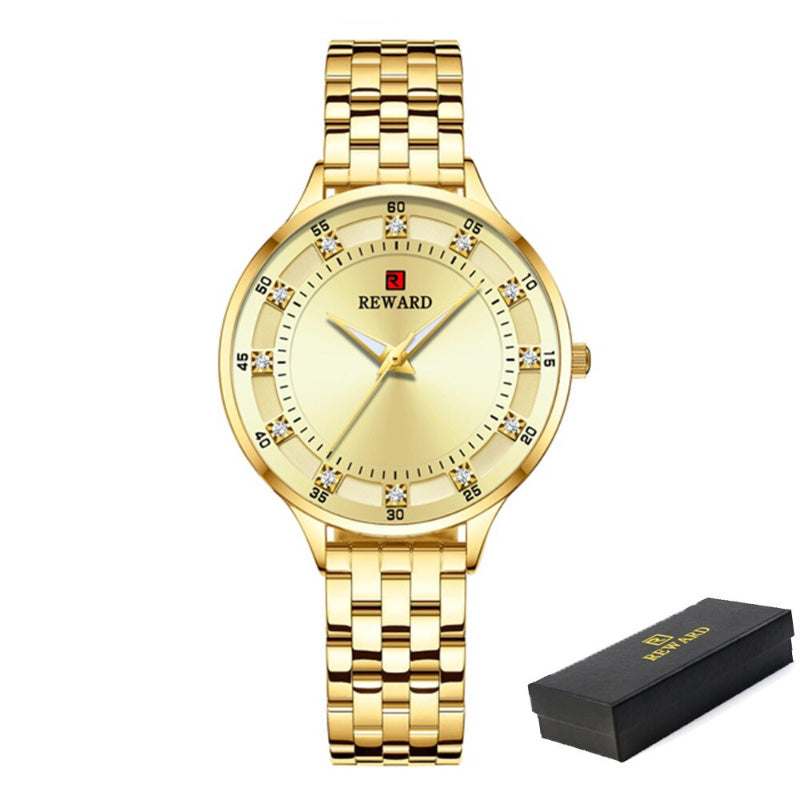 Chic and Sophisticated Rhinestone Dial Quartz Watches