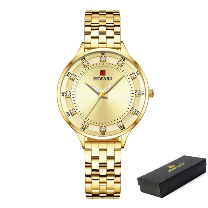 Chic and Sophisticated Rhinestone Dial Quartz Watches